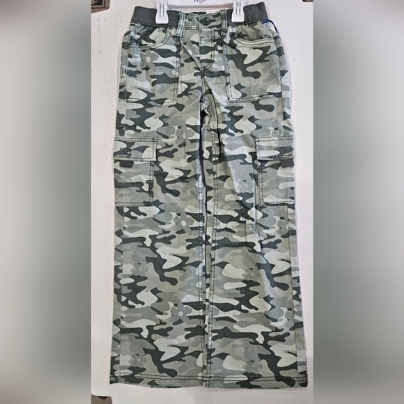 Limited Too Girls Green Camo Army print Cargo pants NEW. Casual Y2k Streetwear - Picture 2 of 9